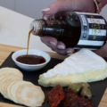 Black by Whyte Worchester Sauce on Bamboo & Slate Cheese Board